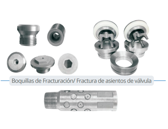 Asientos de Válvulas de Fracturación y Boquillas