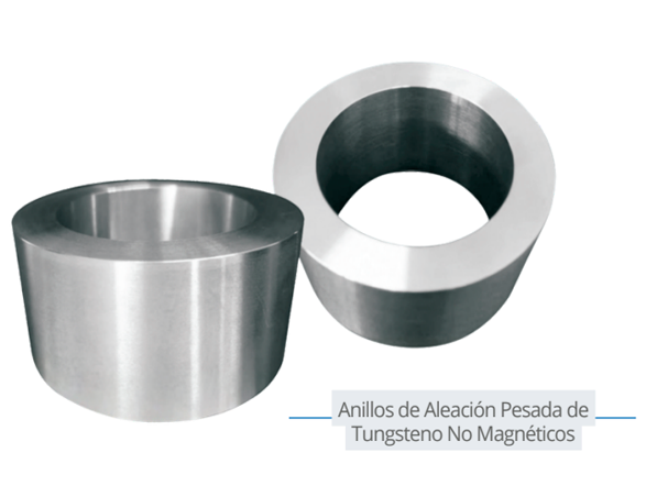 Anillos de Aleación Pesada de Tungsteno No Magnéticos